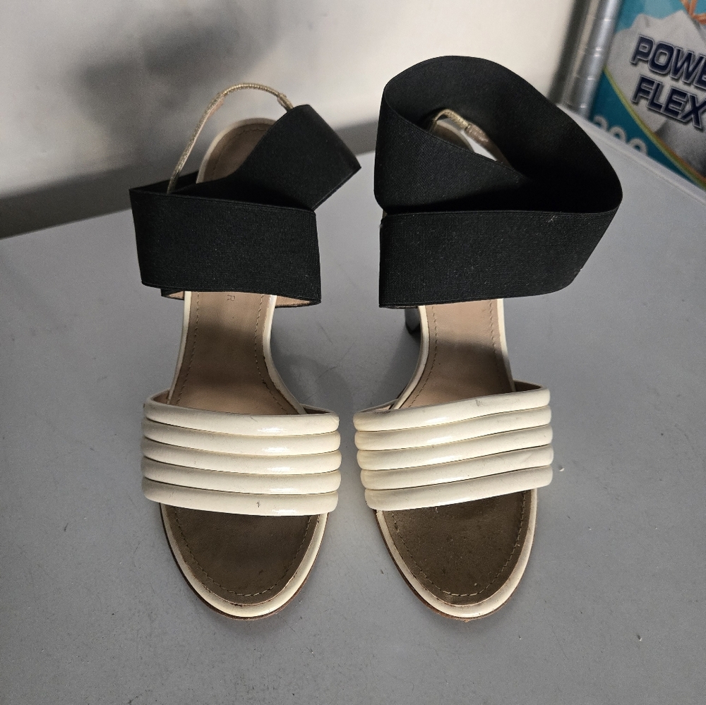 Proenza Schouler Sling back and ankle wrap wedge heels size 7 or 37